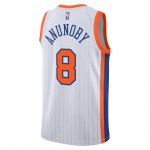 Maillot NBA New York Knicks Og Anunoby Nike 2024-25 City Edition Blanc Swingman - Homme